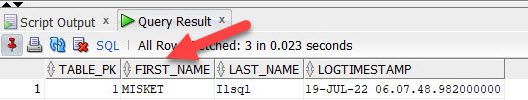 FIRST_NAME Column