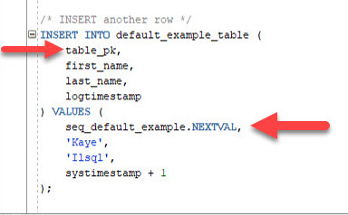 TABLE_PK Column - Populate