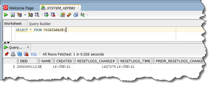 V$DATABASE Contents