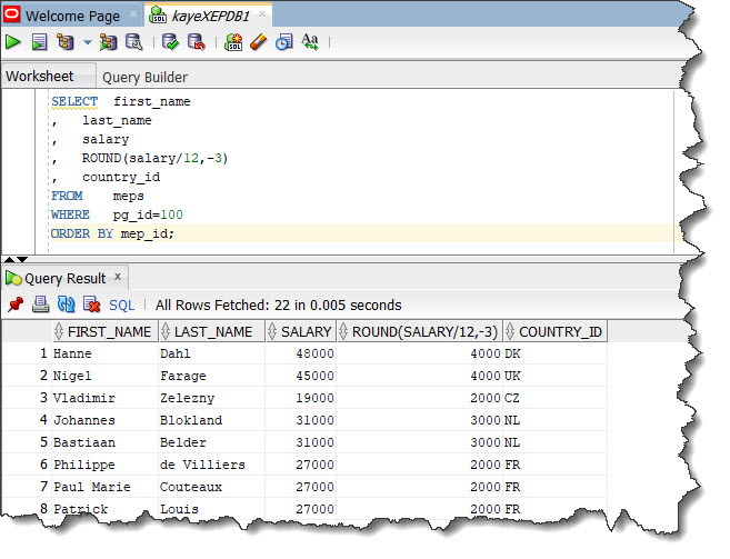 SQL Statement 2