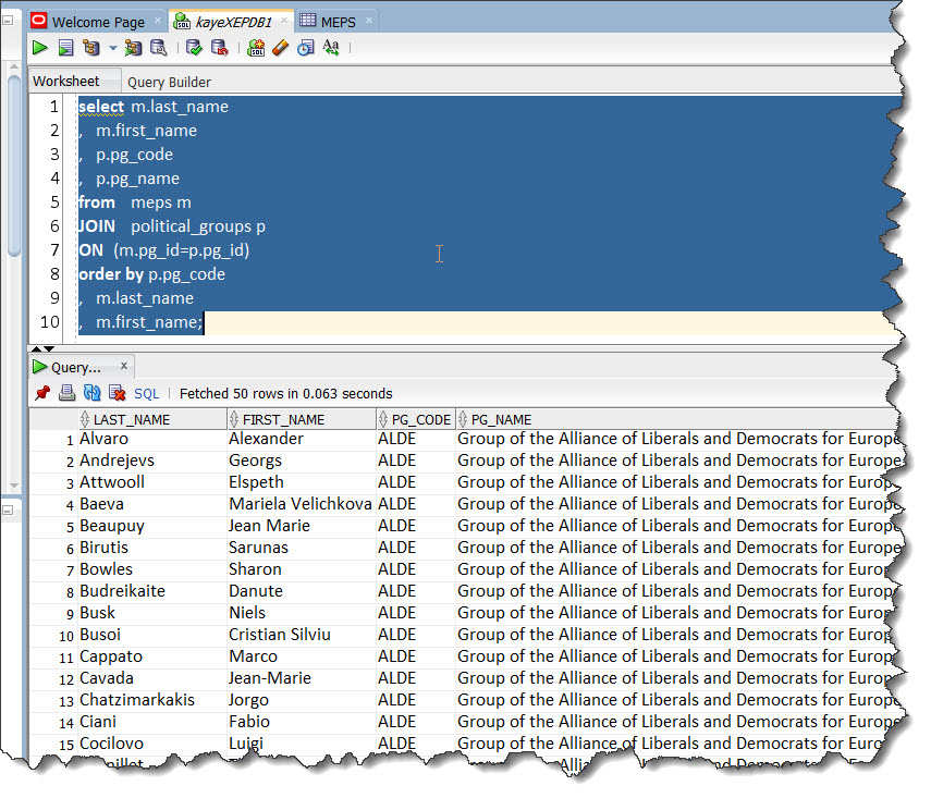 Example on Multi-Table JOIN