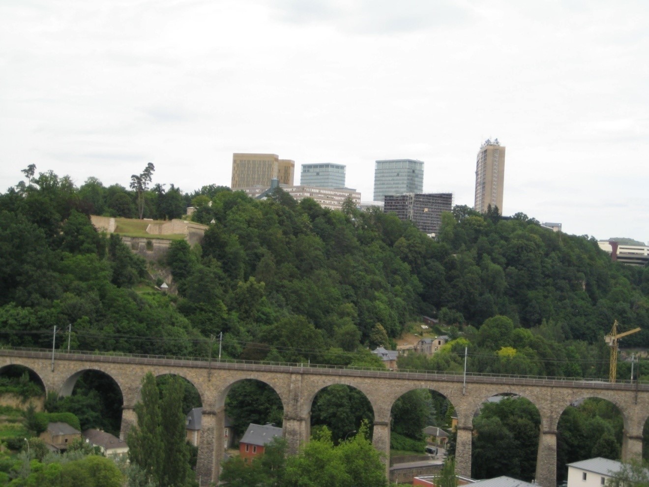 A photo of the EU Complex in Luxembourg